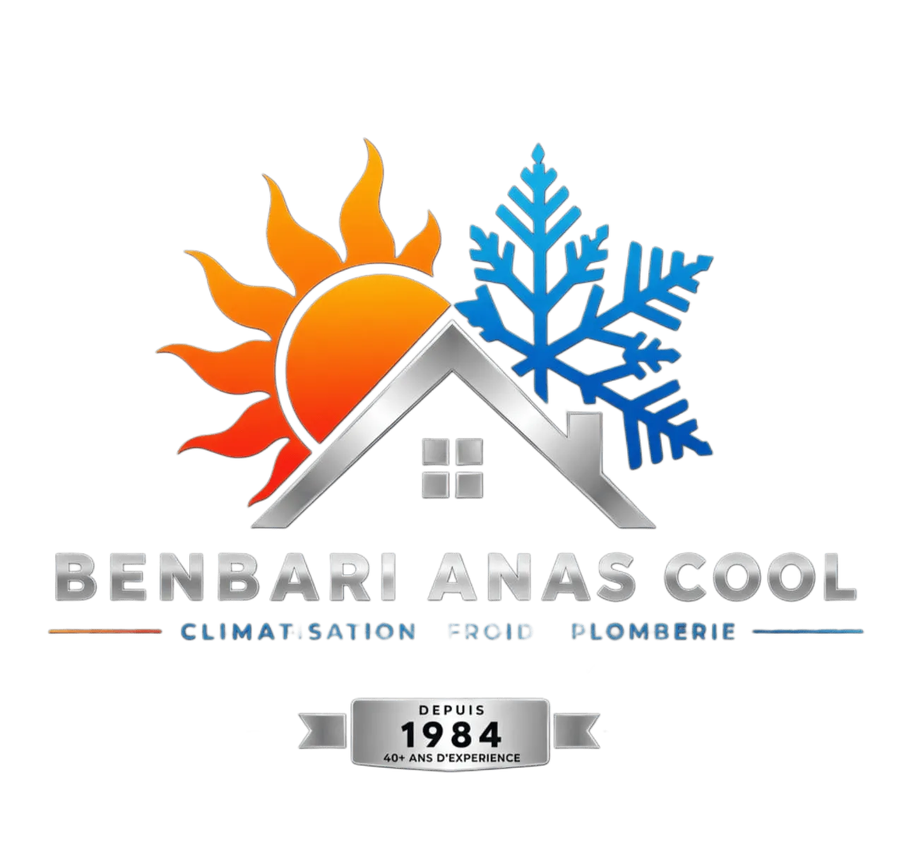 Benbari Anas Cool شعار الشركة - تكييف وسباكة وطاقة شمسية أكادير